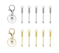 Spoon En Poudre En 10 Parties Et Boucles Suspendues En 2 Parties, Cuillères Spéciales Pour Prendre De La Poudre Médicale, Une Mini Cuillère En Métal, Un Entrepôt Simple Et Des Outils De Cuisine.