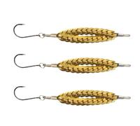 Spoon Lures, 3 Piece Sinking Metal Fishing Baits, Chain Hook Design, | Metal Fishing Baits, Sinking Supports Bank Fishing, Trolling, Casting, and Angling for Bass, Carp, Catfish, Salm