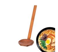 Spoons Japanese - Long Wooden Soup, for Pho Japanese Tasting Utensil Durable Wooden Table, for Kitchen Home Cafe | Hotel Restaurant Cooking Serving