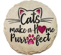 Spoontiques - Décoration de Jardin - Les Chats Font Une Pierre de Marche Parfaite pour la Maison - Pierre décorative pour Le Jardin