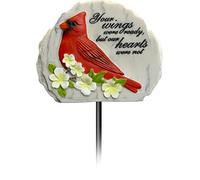 Spoontiques - Décoration de jardin - Piquet décoratif pour pelouse et cour - 71,1 cm de haut - Panneau en résine durable résistant aux intempéries pour la décoration de la maison - Piquet commémoratif cardinal