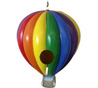 Spoontiques Nichoir en montgolfière - Décoration de jardin - Nichoir décoratif pour cour et jardin