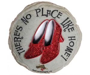 Spoontiques - Pas Japonais Motif Chaussures Rubis - Pierre décorative de Jardin inspirée du Magicien d'Oz pour Cour, terrasse, Jardin ou allée - Décoration d'intérieur ou d'extérieur