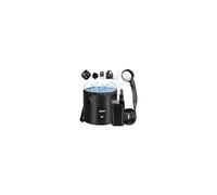 Spopal Camping Douche Portable,Imperméable,6000mAh,avec Seau Pliable 20L | Rechargeable,Afficheur Intelligent et Pomme de Douche 4 Modes,Kit Douche de Camping,pour Extérieure,Camping