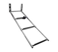 sporful Échelle de bateau télescopique en acier inoxydable extensible à 3 marches portable pliable antidérapante pour yacht, piscine, camping-car