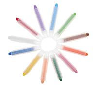 sporful Lot de 12 craies de trottoir lavables sans poussière, support rotatif pour enfants, tableau noir, dessin créatif