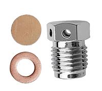 sporful Valve de réservoir de plongée avec disque d'éclatement 5250 psi - Dispositif de sécurité en laiton chromé pour équipement de plongée