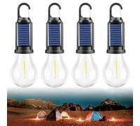 Sporgo 4 pièces lampe de camping : lampe de camping rechargeable, 3 modes de lumière, lampe de tente portable, étanche, lampe de camping avec crochet, lumière d'urgence pour camping