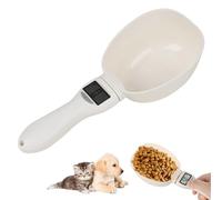 Sporgo Balance de cuisine numérique précise à 1 g : 800 g écran LCD, cuillère de mesure amovible épices, farine, liquide, nourriture chien, aliments, balance à épices, blanche CKN-FLPH168