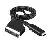 Sporgo Câble Péritel vers HDMI, Adaptateur et Convertisseur Audio Vidéo Tout en Un 1080p/720p pour HDTV, STB, VHS, Xbox, PS3, Sky, DVD, Blu-ray