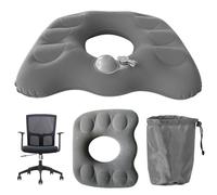 Sporgo Coussin de siège orthopédique : hémorroïdes Coussin d'assise gonflable, Coussin d'assise ergonomique avec trou pour le coccyx et les maux de dos, coussin donut chaise de bureau coussin d'assise