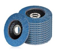 Sporgo Lot de 12 disques à lamelles : disques abrasifs, diamètre 125 mm x 22 mm, grain 40/60/80/120, maille métallique, pour métal, bois, plastique, compatible avec meuleuse d'angle