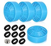 Sporgo Lot de 12 filtres pour fontaine à chat : filtre de rechange pour fontaine à chat de 2 l, 8 filtres en mousse et 4 filtres à charbon, filtre rond en acier inoxydable, pompe de rechange pour