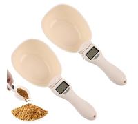 Sporgo Lot de 2 pèse-cuillères numériques précis de 1 g : balance de cuisine numérique 800 g avec écran LCD, cuillères doseuses, cuillères à peser amovibles, pour épices, farine, liquide, nourriture
