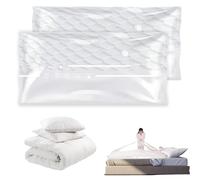 Sporgo Lot de 2 sacs sous vide pour matelas : 220 x 100 cm, sacs sous vide, réutilisables, imperméables, pour couettes, vêtements, matelas, coussins, grands tissus