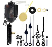 Sporgo Mouvement pendulaire : mouvement silencieux à quartz horloge pendulaire avec 3 ensembles d'aiguilles et pendule, pièces de réparation à faire soi-même, mouvement de rechange pour horloge