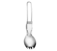 Spork Camping Coudlery Pliant Fork Spoon 2 po IN 1 Table Voyage de voyage pour randonnée Pique-nique Trekking Intérieur Pliant Spoon, Spork