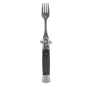 Sporks en acier inoxydable, fourchettes à salade de crème glacée à long manche, couverts pliants, fourchette à ressort pliable pour le camping pique-nique voyage randonnée sac à