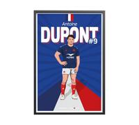 Sport à l'Affiche - Art Poster - France Rugby - Antoine Dupont 30x40 cm
