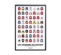 Sport à l'Affiche - Art Poster - Les légendes du hockey 40x60 cm