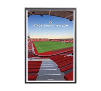 Sport à l'Affiche - Art Poster - Stade Toulousain - Stade Ernest Wallon 40x60 cm