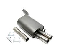 Sport Auspuff 2x76mm Rond Bordelet Avec ABE Pour BMW Série 5 E39 520i-528i