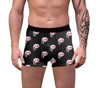 Sport Boxer Homme Coton Pas Cher dessous Fibre de Bambou Rigolo Saint Valentin Calecon Microfibre Shorty Transparent Amour Boxer Calecon Personnalise Homme Saint Valentin