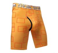 Sport Boxer Long pour Gym Running (Jaune 2XL)