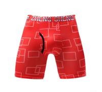 Sport Boxer Long pour Gym Running (Rouge 2XL)