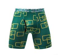 Sport Boxer Long pour Gym Running (Vert 2XL)