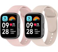 Sport Bracelets Redmi Watch 3 Active/Redmi Watch 3 Active Lite Bracelets, 2 Pièces Bracelet En Silicone Doux Respirant Compatible Avec Xiaomi Redmi Watch 3 Bracelet De Remplacement