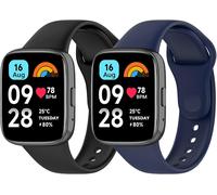 Sport Bracelets Redmi Watch 3 Active/Redmi Watch 3 Active Lite Bracelets, 2 Pièces Bracelet En Silicone Doux Respirant Compatible Avec Xiaomi Redmi Watch 3 Bracelet De Remplacement