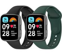 Sport Bracelets Redmi Watch 3 Active/Redmi Watch 3 Active Lite Bracelets, 2 Pièces Bracelet En Silicone Doux Respirant Compatible Avec Xiaomi Redmi Watch 3 Bracelet De Remplacement