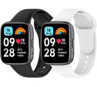 Sport Bracelets Redmi Watch 3 Active/Redmi Watch 3 Active Lite Bracelets, 2 Pièces Bracelet En Silicone Doux Respirant Compatible Avec Xiaomi Redmi Watch 3 Bracelet De Remplacement