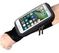 Sport Brassard Avant-Bras Band Vélo téléphone Support de Fixation,HAISSKY d'équitation Bracelet Pochette Sac avec clé ID Cash