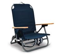 Sport-Brella Chaise Backpack Sunsoul - Chaise Plage Légère avec 3 Positions D'inclinaison,Comprend des Sangles Rembourrées pour Un Transport Facile, Idéale pour La Plage,Les Événements Sportifs, Bleu