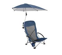 Sport-Brella Chaise de Plage Pliable (Portable Folding Beach Chair) - Légère, 2 Pack, 50 cm, Protection UV, Idéale pour Camping, Événements Extérieurs, Pêche, Détente au Jardin - Bleu Nuit