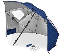 Parasol haut de gamme Sport Brella Premiere Bleu, protège du vent, de la pluie et du soleil, bloque les rayons UVA et UVB nocifs