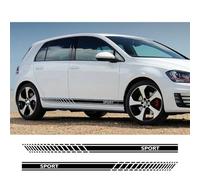 Sport Car Door Side Skirt Stripes Stickers GTI Auto Accessories, for VW, for Golf 7 5 4 3 6 2 1 MK7 MK5 MK2 MK6 MK4 MK1 MK3