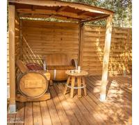 Sport Découverte Nuit en Roulotte avec Jacuzzi privatif près d'Aix-en-Provence