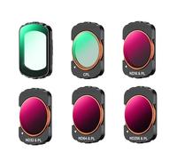 Sport Effect Filter，Compatible For Osmo Pocket 3 UV CPL ND ND/PL Black Mist 1/2 1/4 1/8 LPR Star 1.2X Wide-Angle Filter Set(6Pcs Filter Set)