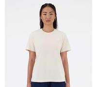 New Balance T-shirt Jersey Small Logo manches courtes blanc lin Femme L