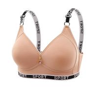 Sport Femme Brassière De Brassiere Post Operatoire Vetement Grande Taille Soutiens Gorge Allaitement Soutien Running Top Intégré Soutien-Gorge en Dentelle Dos Nu sans Armature Coton Soutif