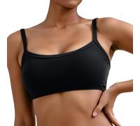 Sport Femme Soutiens-Gorge De Brassière Soutien-Gorge Soutien Gorge Triangle Forte Poitrine Top Intégré Post Operatoire Brassiere Allaitement Tire Lait Grande Taille Ado Noir Bra