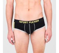 Sport Fucker Speedo Endurance Slip, XL, gris/jaune