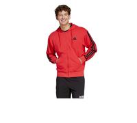 Sport Jacket Veste Hoodie HOMME Adidas Rouge 3-S French Terry Full-Zip Coton