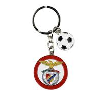 Sport Lisboa e Benfica SLB Logo avec porte-clés ballon de football, Rouge, taille unique