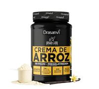 SPORT LIVE CRÈME DE RIZ by DRASANVI - Faible teneur en matières grasses - Dissolution instantanée - Sans sucres ajoutés - VEGANO - SANS GLUTEN - Saveur VAINILLE - 1kg