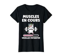 Sport Muscu Muscles En Cours Musclé Humour musculation T-Shirt