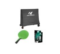 CORNILLEAU - Pack de 4X Raquettes d'intérieur + 1x Housse de Table Premium + Balles de ping-Pong 2* - Family Pack Indoor